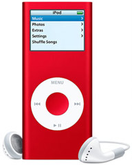 iPod nano 2nd Gen (RED) 4 GB, 8 GB Specs (iPod nano 2nd A1199, MA725LL/A*, 2115): Everyi.com
