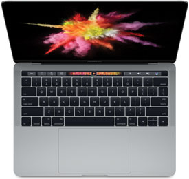 Apple MacBook Pro Retina 13 inç geç 2016 (Touch Bar, 4 Thunderbolt 3 bağlantı noktası)