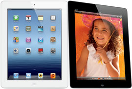 iPad 4th Gen (Wi-Fi Only) 16, 32, 64, 128 GB* Specs (A1458 