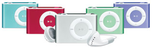 Apple iPod shuffle 2G Late 2007 Colors