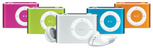 Apple iPod shuffle 2nd Gen Colors