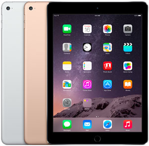 iPad Air 2 (Wi-Fi Only) 16, 32, 64, 128 GB* Specs (A1566, MGLW2LL 