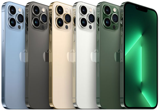 iPhone 13 Pro, iPhone 13 Pro Max Back Colors
