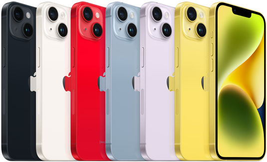 iPhone 14, iPhone 14 Plus Back Colors
