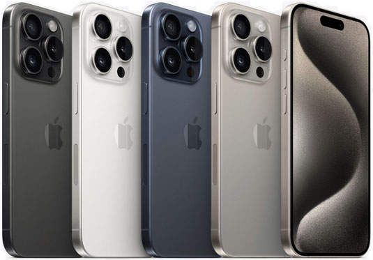 iPhone 15 Pro, iPhone 15 Pro Max Back Colors