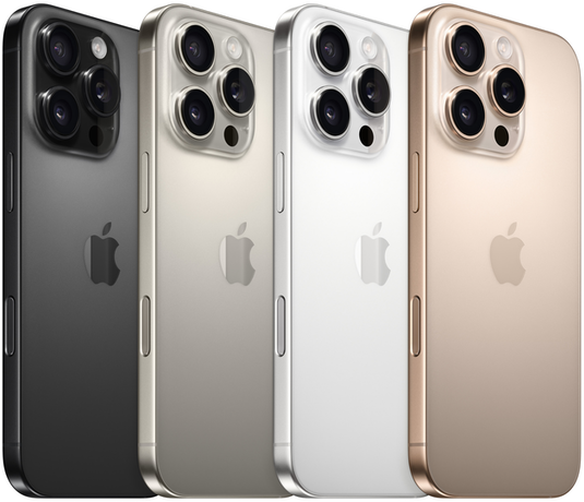 iPhone 16 Pro, iPhone 16 Pro Max Back Colors