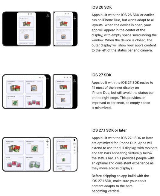 iPhone Duo App Layouts