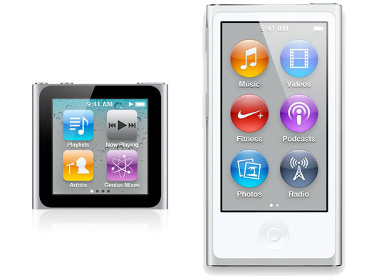 Differences Between iPod nano 6th and 7th Generation: EveryiPod.com
