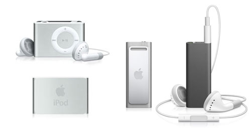 What are the between the iPod shuffle 3rd Gen and the earlier iPod 2nd Gen?: