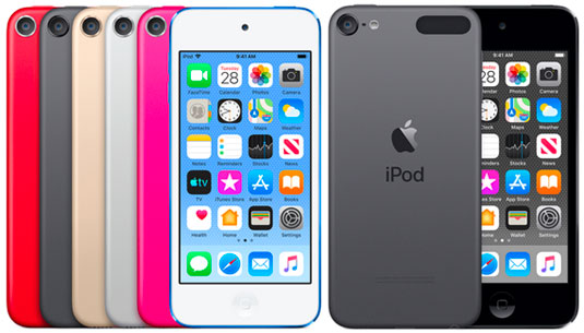 What colors does the iPod touch 7 come in?