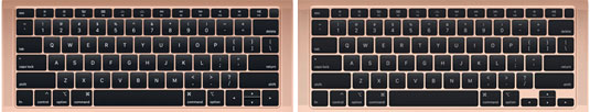 MacBook Air 2019 and 2020 Keyboard Designs