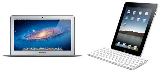 MacBook Air et iPad 11 pouces