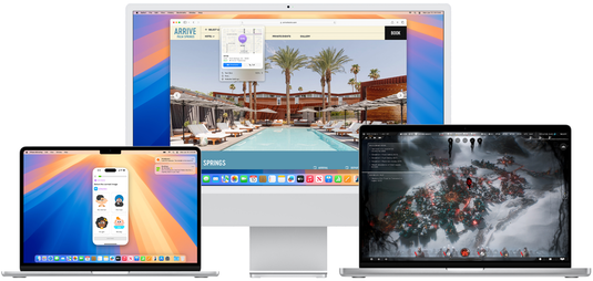 macOS Sequoia on MacBook Air, MacBook Pro, and iMac