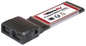 NitroAV ExpressCard/34 Firewire 800 Adapter
