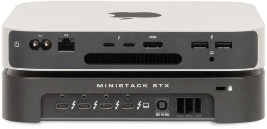 OWC miniSTack STX - Ports