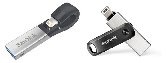 SanDisk iXpand and iXpand Go