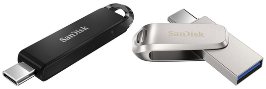 SanDisk Ultra USB-C and Ultra Dual Drive Luxe