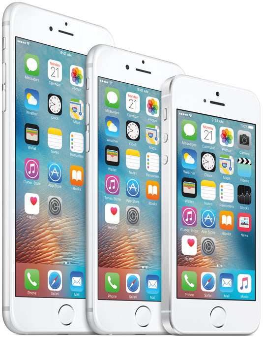 Apple iPhone SE, iPhone 6s, iPhone 6s Plus